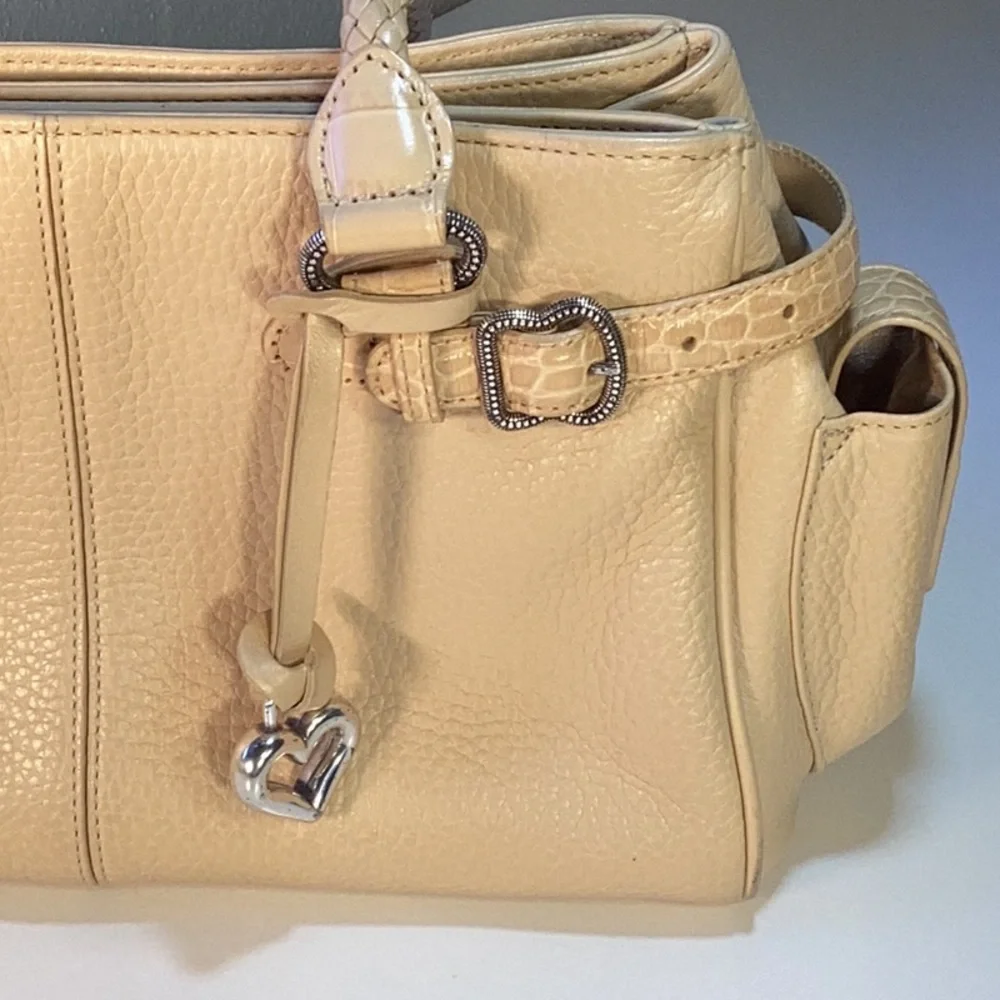 Brighton Beige/Tan Leather Shoulder Bag